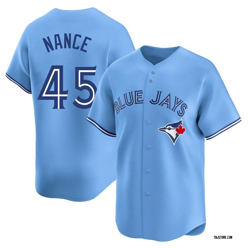 Limited Tommy Nance Men's Toronto Blue Jays Blue Powder Alternate Jersey
