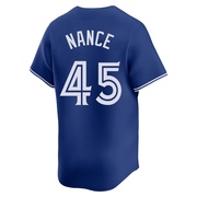 Limited Tommy Nance Men's Toronto Blue Jays Royal Alternate Jersey