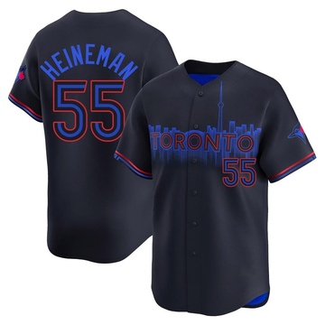 Limited Tyler Heineman Men's Toronto Blue Jays Black 2024 City Connect Jersey
