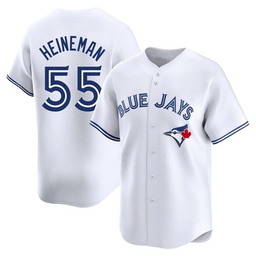Limited Tyler Heineman Men's Toronto Blue Jays White Home Jersey