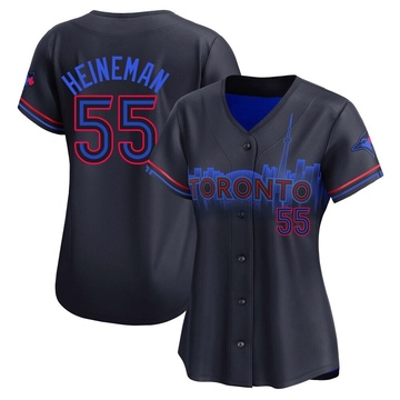 Limited Tyler Heineman Women's Toronto Blue Jays Black 2024 City Connect Jersey