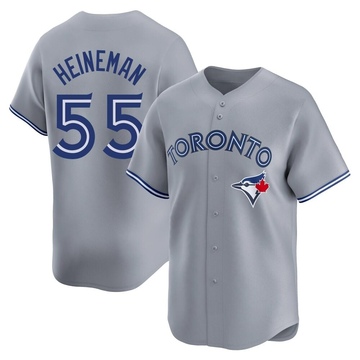 Limited Tyler Heineman Youth Toronto Blue Jays Gray Away Jersey