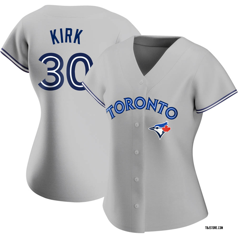 Replica Alejandro Kirk Women's Toronto Blue Jays Gray Road Jersey