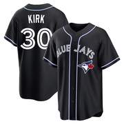Replica Alejandro Kirk Youth Toronto Blue Jays Black Fashion Out Jersey