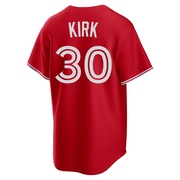 Replica Alejandro Kirk Youth Toronto Blue Jays Red Canada Day Jersey