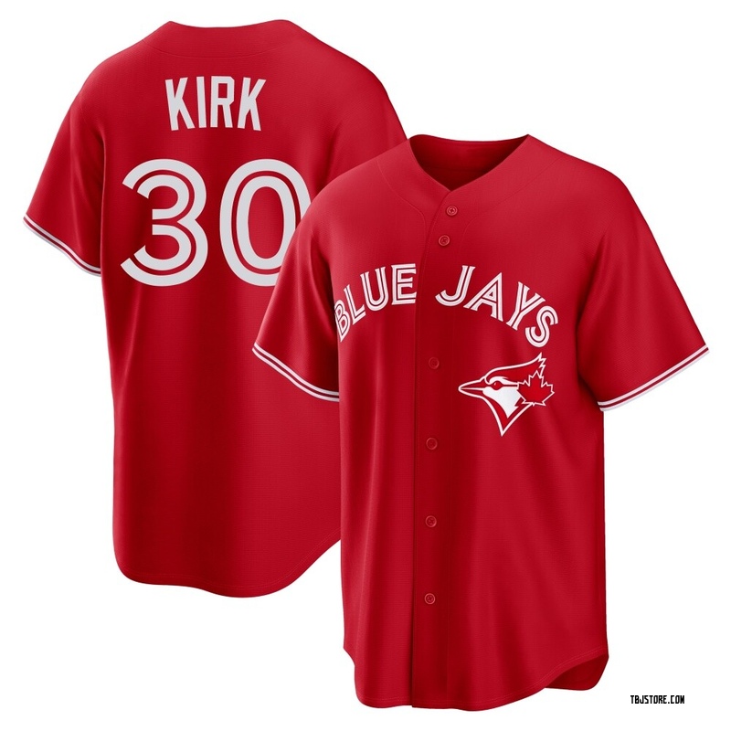 Replica Alejandro Kirk Youth Toronto Blue Jays Red Canada Day Jersey