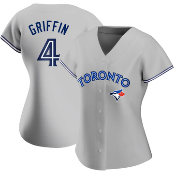 Replica Alfredo Griffin Women's Toronto Blue Jays Gray Road Jersey