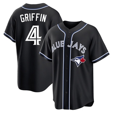 Replica Alfredo Griffin Youth Toronto Blue Jays Black Fashion Out Jersey