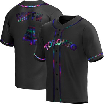 Replica Alfredo Griffin Youth Toronto Blue Jays Black Holographic Alternate Jersey