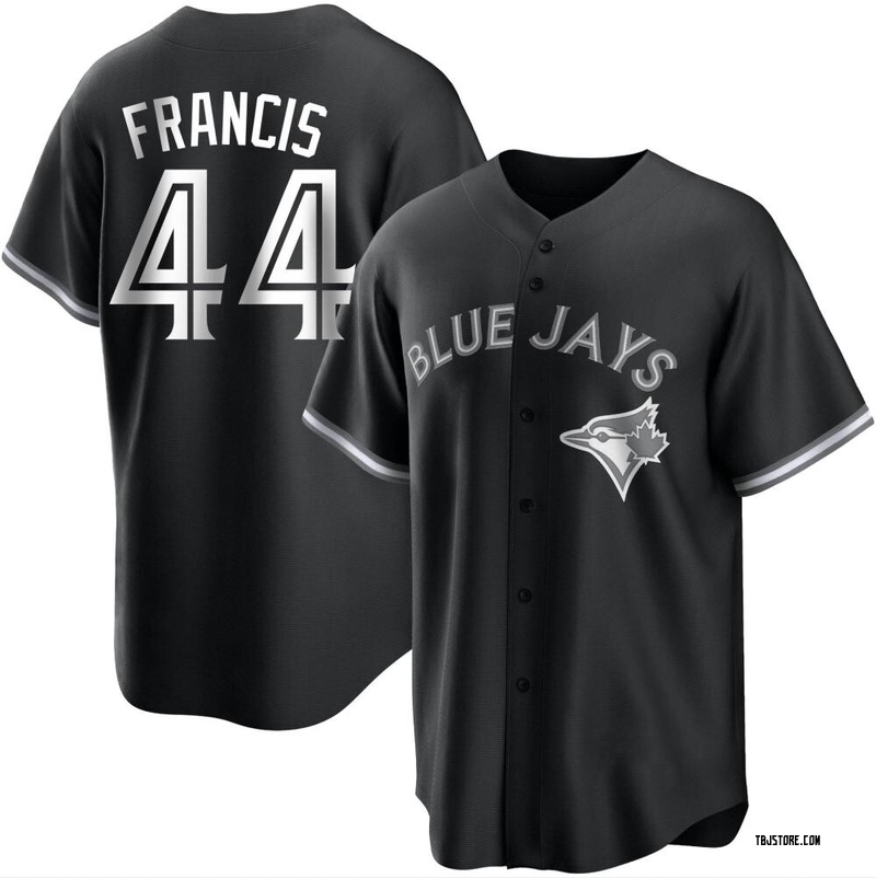 Replica Bowden Francis Men's Toronto Blue Jays White Black/ Jersey