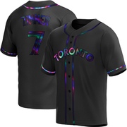 Replica Bradley Zimmer Youth Toronto Blue Jays Black Holographic Alternate Jersey