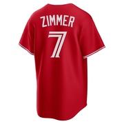 Replica Bradley Zimmer Youth Toronto Blue Jays Red Canada Day Jersey