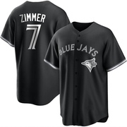 Replica Bradley Zimmer Youth Toronto Blue Jays White Black/ Jersey