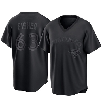 Replica Braydon Fisher Men's Toronto Blue Jays Black Pitch Fashion Jersey