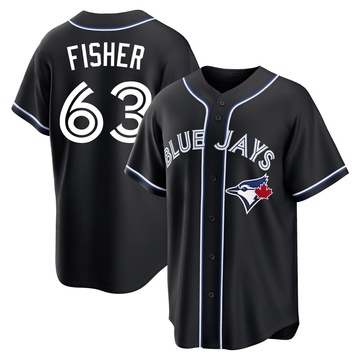 Replica Braydon Fisher Youth Toronto Blue Jays Black Fashion Out Jersey