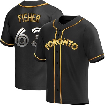Replica Braydon Fisher Youth Toronto Blue Jays Black Golden Alternate Jersey