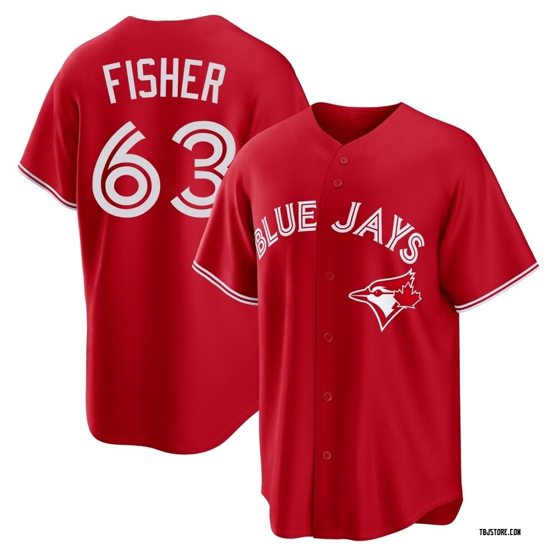 Replica Braydon Fisher Youth Toronto Blue Jays Red Canada Day Jersey