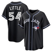 Replica Brendon Little Men's Toronto Blue Jays Black Fashion Out Jersey
