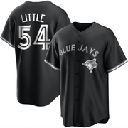 Replica Brendon Little Youth Toronto Blue Jays White Black/ Jersey