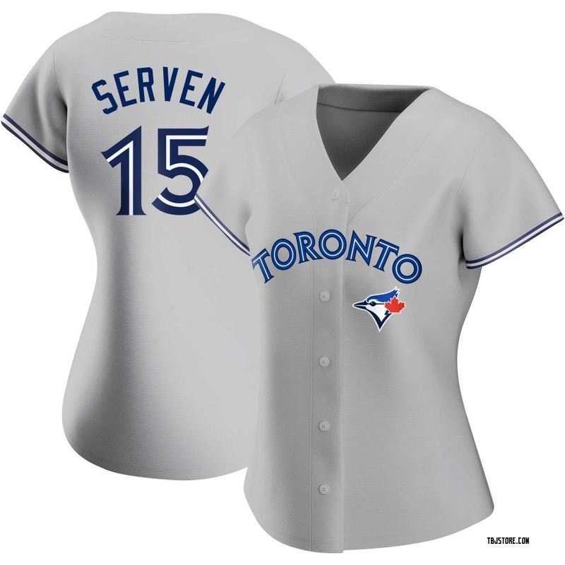 Replica Brian Serven Women's Toronto Blue Jays Gray Road Jersey