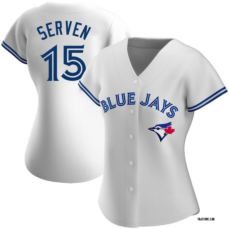 Replica Brian Serven Women's Toronto Blue Jays White Home Jersey