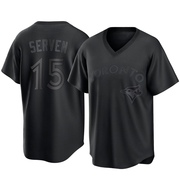 Replica Brian Serven Youth Toronto Blue Jays Black Pitch Fashion Jersey