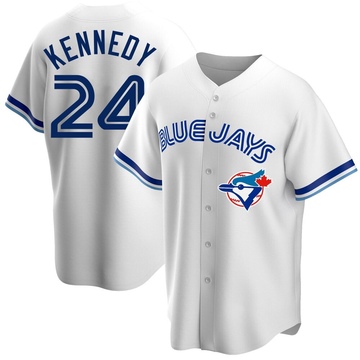 Replica Buddy Kennedy Men's Toronto Blue Jays White Home Cooperstown Collection Jersey