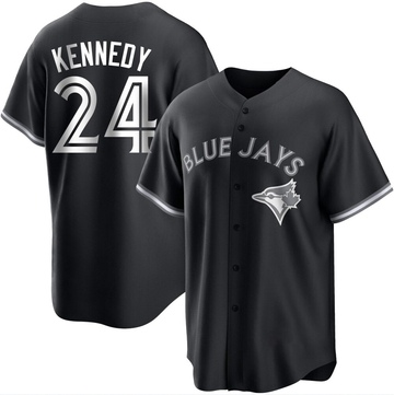 Replica Buddy Kennedy Youth Toronto Blue Jays White Black/ Jersey