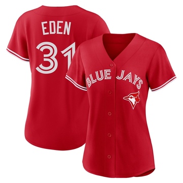 Replica Cam Eden Women's Toronto Blue Jays Red Canada Day Jersey