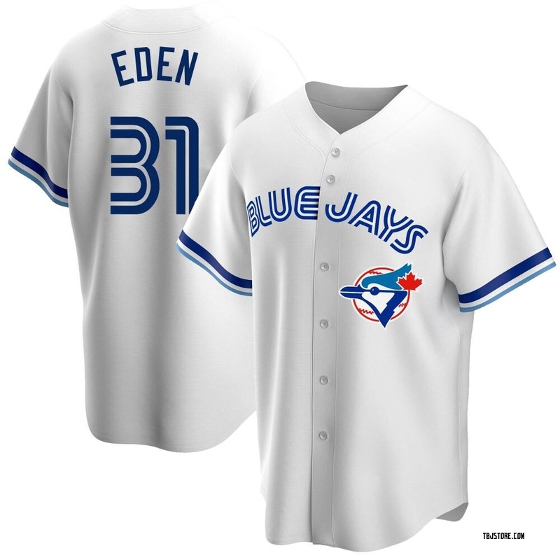 Replica Cam Eden Youth Toronto Blue Jays White Home Cooperstown Collection Jersey