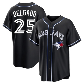 Replica Carlos Delgado Youth Toronto Blue Jays Black Fashion Out Jersey