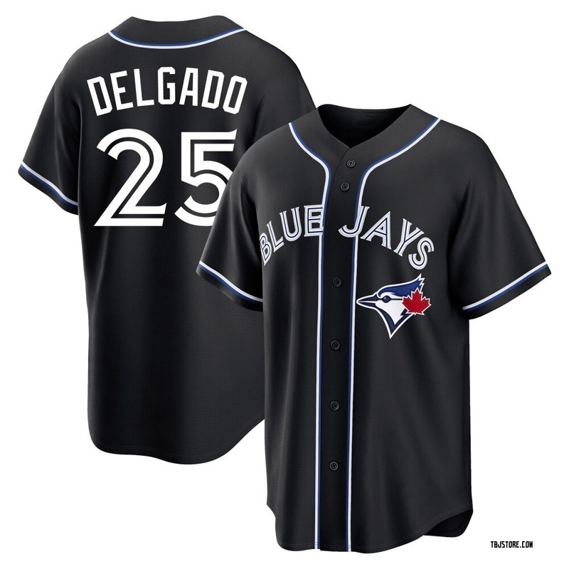 Replica Carlos Delgado Youth Toronto Blue Jays Black Fashion Out Jersey