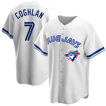 Replica Chris Coghlan Men's Toronto Blue Jays White Home Cooperstown Collection Jersey