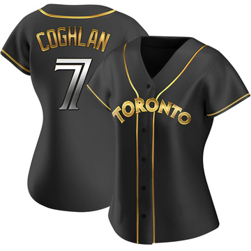 Replica Chris Coghlan Women's Toronto Blue Jays Black Golden Alternate Jersey