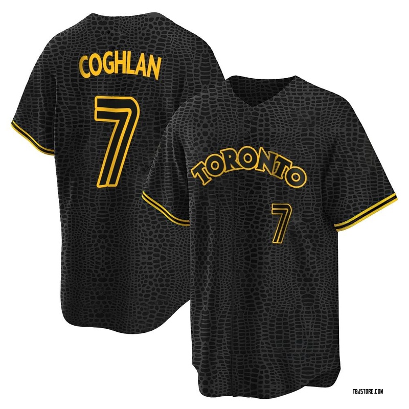 Replica Chris Coghlan Youth Toronto Blue Jays Black Snake Skin City Jersey