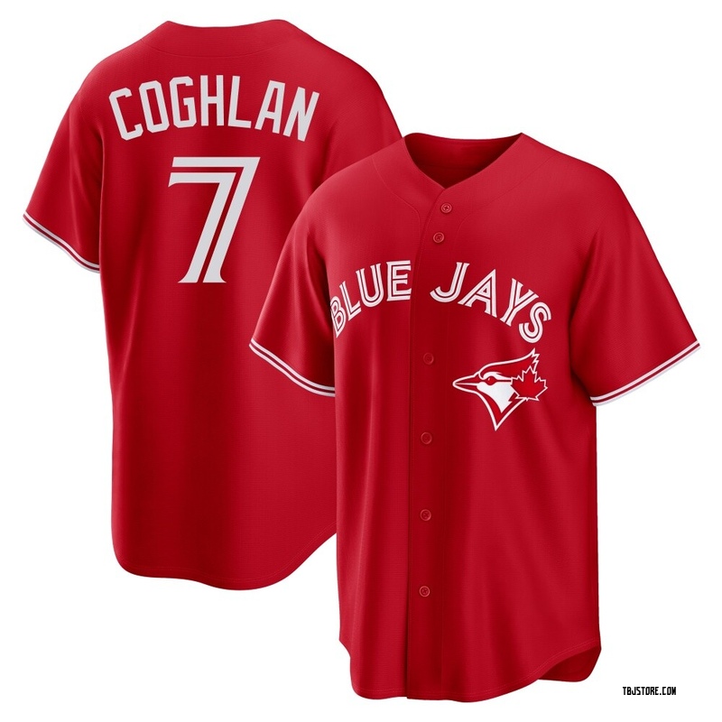 Replica Chris Coghlan Youth Toronto Blue Jays Red Canada Day Jersey
