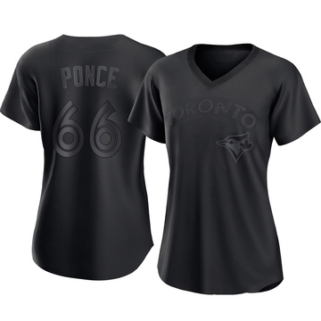 Replica Cody Ponce Women's Toronto Blue Jays Black Pitch Fashion Jersey