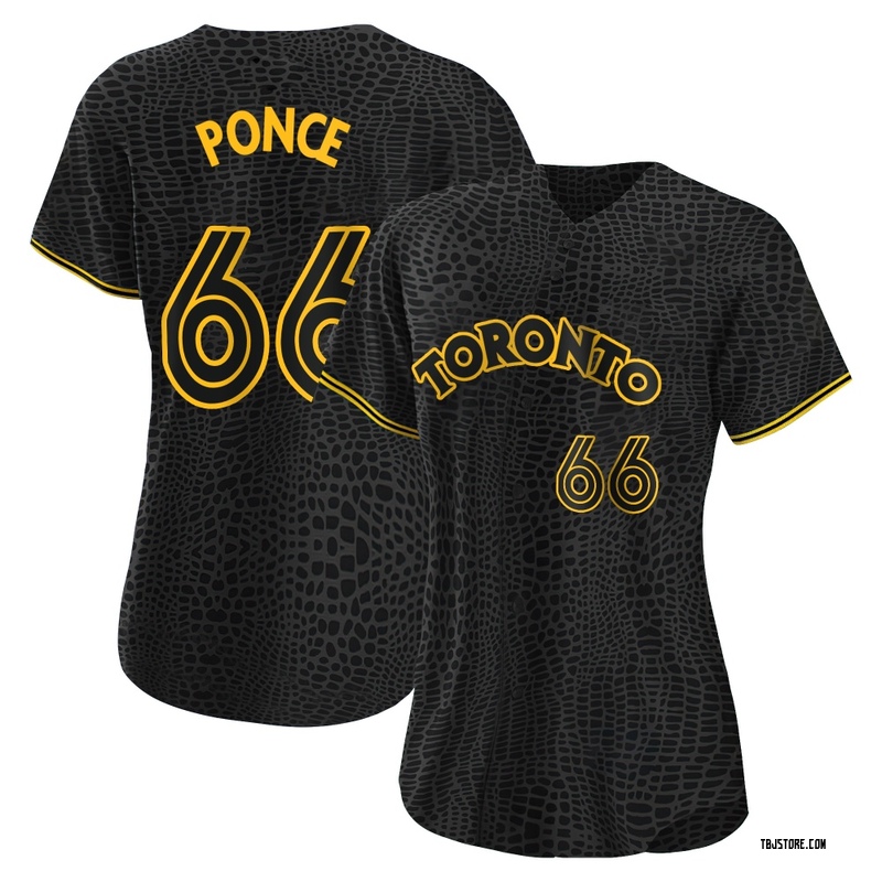 Replica Cody Ponce Women's Toronto Blue Jays Black Snake Skin City Jersey