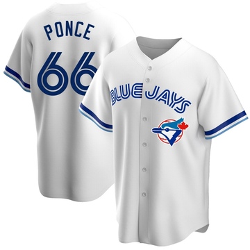 Replica Cody Ponce Youth Toronto Blue Jays White Home Cooperstown Collection Jersey