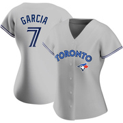 Replica Damaso Garcia Women's Toronto Blue Jays Gray Road Jersey