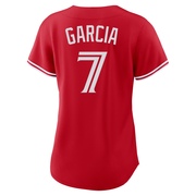 Replica Damaso Garcia Women's Toronto Blue Jays Red Canada Day Jersey