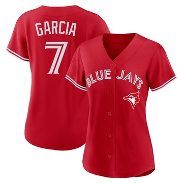 Replica Damaso Garcia Women's Toronto Blue Jays Red Canada Day Jersey