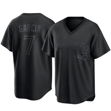 Replica Damaso Garcia Youth Toronto Blue Jays Black Pitch Fashion Jersey