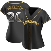 Replica Daniel Vogelbach Women's Toronto Blue Jays Black Golden Alternate Jersey