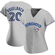 Replica Daniel Vogelbach Women's Toronto Blue Jays Gray Road Jersey