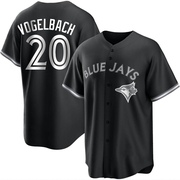 Replica Daniel Vogelbach Youth Toronto Blue Jays White Black/ Jersey
