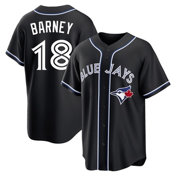 Replica Darwin Barney Youth Toronto Blue Jays Black Fashion Out Jersey