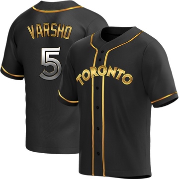 Replica Daulton Varsho Youth Toronto Blue Jays Black Golden Alternate Jersey