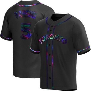 Replica Daulton Varsho Youth Toronto Blue Jays Black Holographic Alternate Jersey