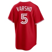 Replica Daulton Varsho Youth Toronto Blue Jays Red Canada Day Jersey